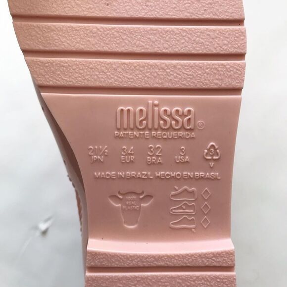 Mini Melissa NWOT pink daisy jelly Mary Janes size 3 youth: - Picture 8 of 8